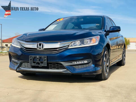 2017 Honda Accord for sale at Baja Texas Auto in Mansfield TX