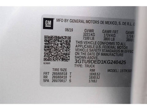 2019 GMC Sierra 1500