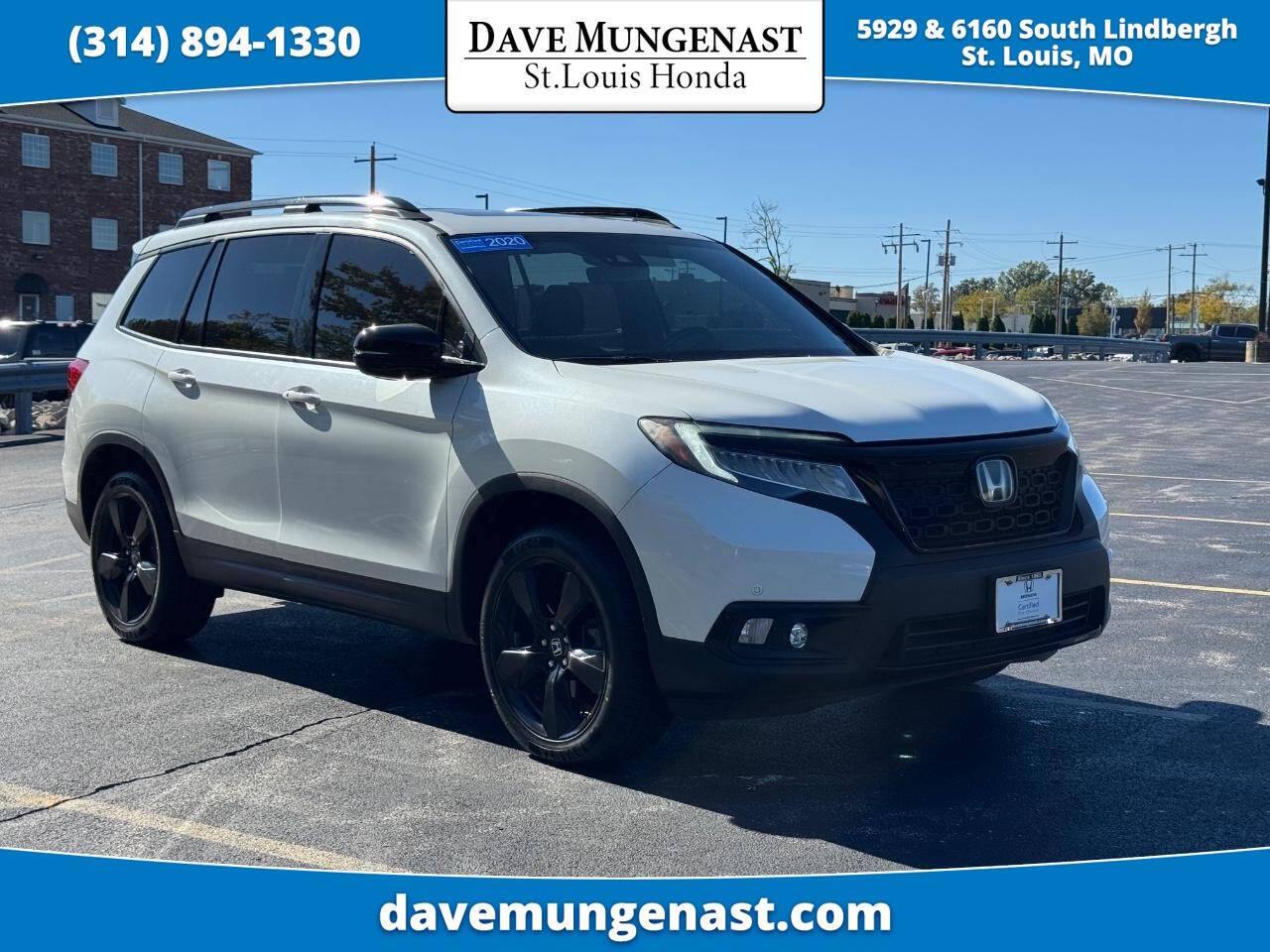 White 2020 Honda Passport Elite AWD Elite 4dr SUV 1
