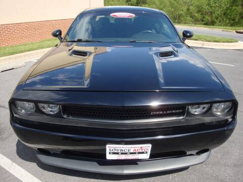 2013 Dodge Challenger for sale at Source Auto Group in Lanham MD