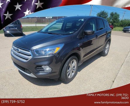 2019 Ford Escape for sale at Family Motors Inc.  (319) 752-3600 - Family Motors Inc. (319) 752-3600 in West Burlington IA