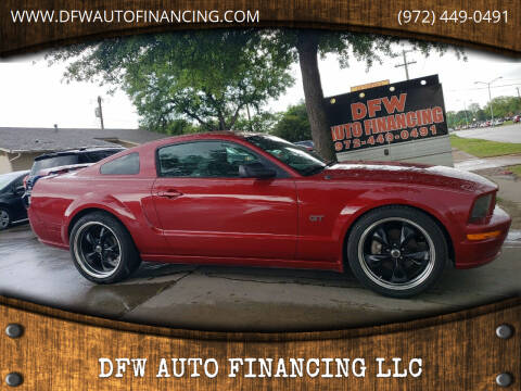 2008 Ford Mustang for sale at DFW AUTO FINANCING LLC in Dallas TX