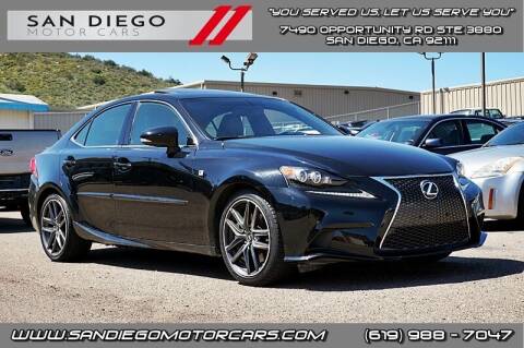 2014 Lexus IS 350 for sale at San Diego Motor Cars LLC in Spring Valley CA