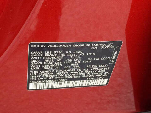 2025 Volkswagen Atlas Cross Sport SEL R-Line Black 4Motion