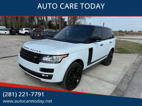 2016 Land Rover Range Rover for sale at AUTO CARE TODAY in Spring TX