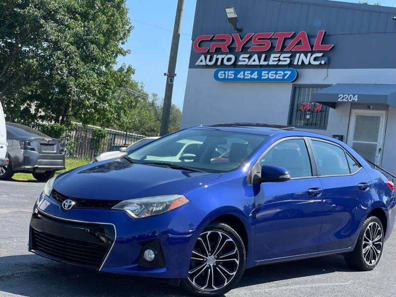 2015 Toyota Corolla for sale at Crystal Auto Sales Inc in Nashville TN