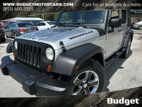 2008 Jeep Wrangler Unlimited for sale at Budget Motorcars in Tampa FL