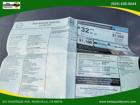 2022 Nissan Sentra SR