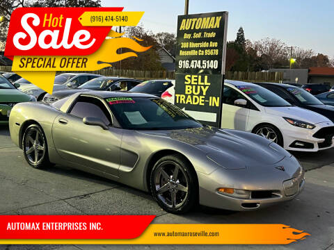 2002 Chevrolet Corvette for sale at AUTOMAX ENTERPRISES INC. in Roseville CA