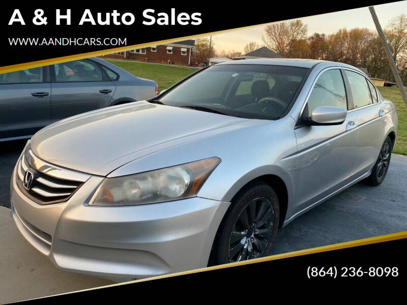 2012 Honda Accord for sale at A & H Auto Sales in Greenville SC