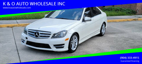 2013 Mercedes-Benz C-Class for sale at K & O AUTO WHOLESALE INC in Jacksonville FL