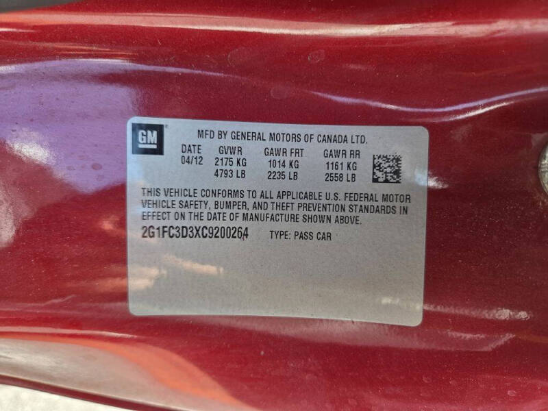 2012 Chevrolet Camaro LT
