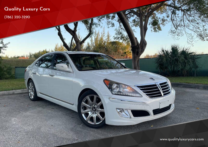 2013 Hyundai Equus for sale at Quality Luxury Cars in North Miami FL