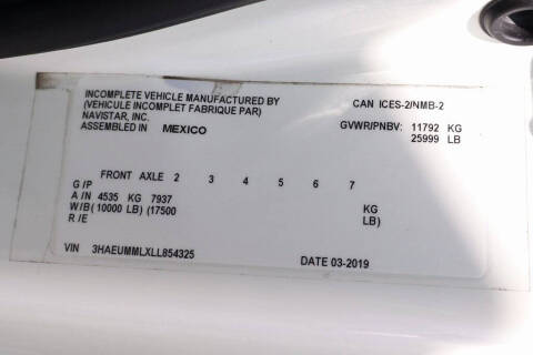 2020 International MV607