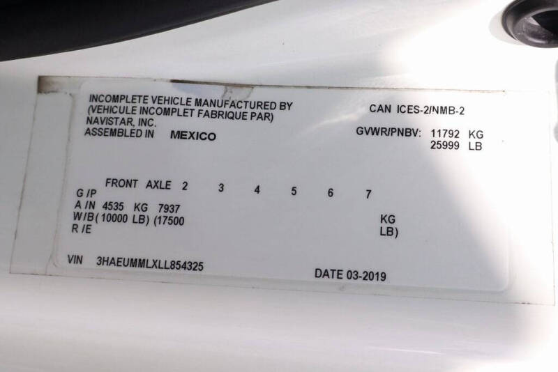 2020 International MV607