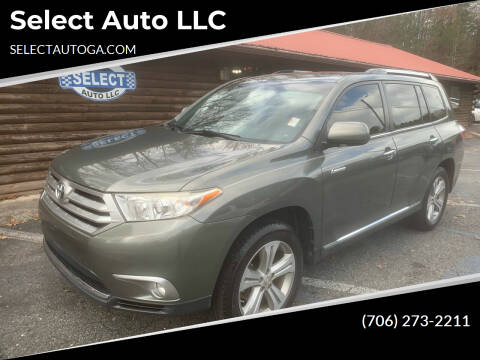 2012 Toyota Highlander for sale at Select Auto LLC in Ellijay GA