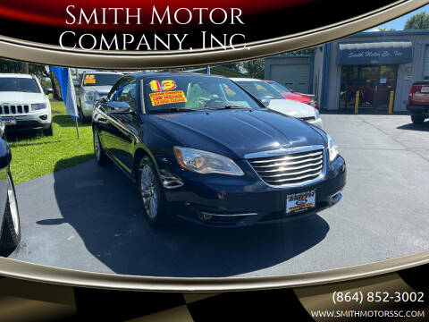 2013 Chrysler 200 for sale at Smith Motor Company, Inc. in Mc Cormick SC