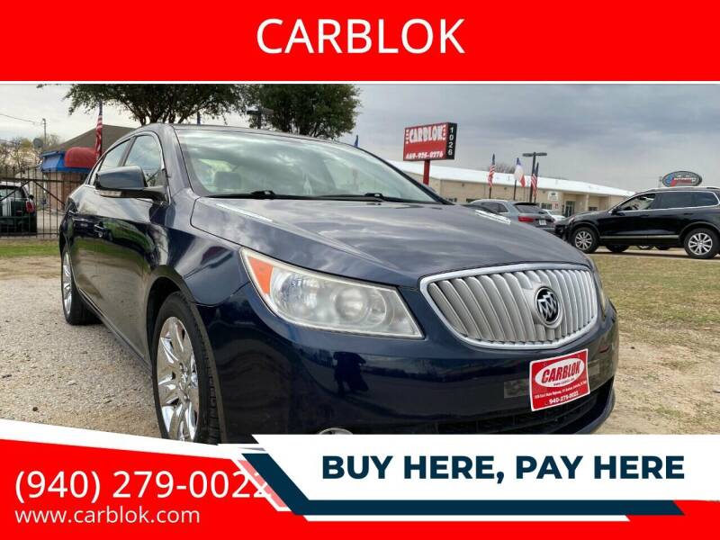 2010 Buick LaCrosse for sale at CARBLOK in Lewisville TX
