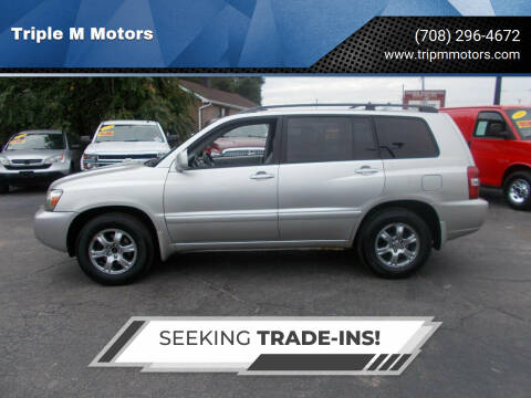 2005 Toyota Highlander for sale at Triple M Motors in Saint John IN
