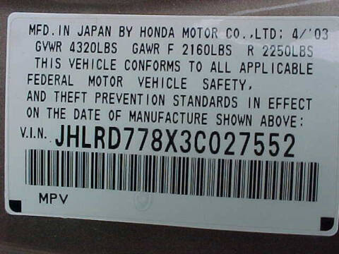 2003 Honda CR-V EX