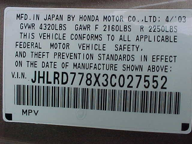 2003 Honda CR-V EX