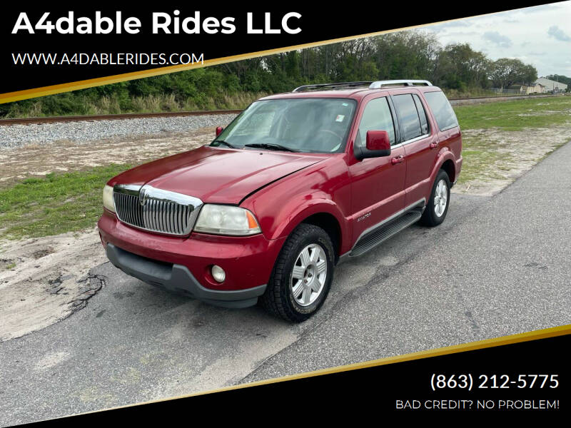 2005 Lincoln Aviator for sale at A4dable Rides LLC in Haines City FL