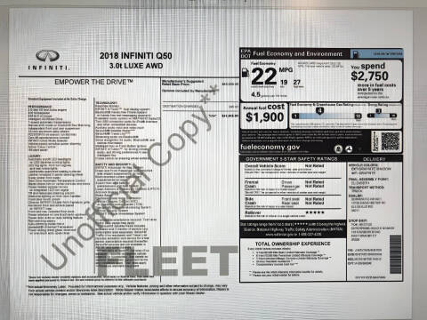 2018 Infiniti Q50 3.0T Luxe