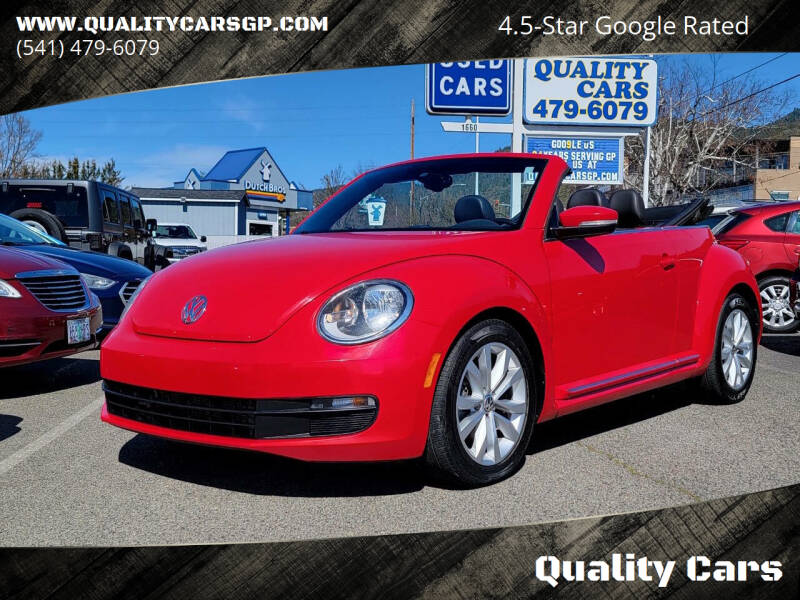 2016 Volkswagen Beetle Convertible for sale at Quality Cars in Grants Pass OR