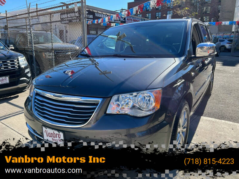 2014 Chrysler Town and Country for sale at Vanbro Motors Inc in Staten Island NY