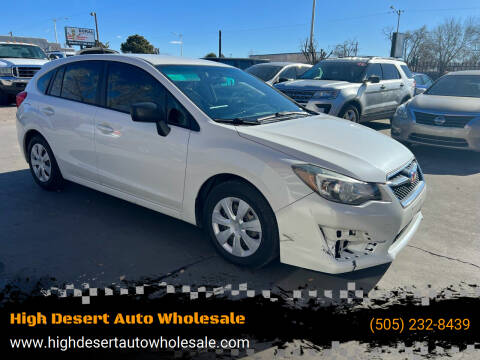 2016 Subaru Impreza for sale at High Desert Auto Wholesale in Albuquerque NM