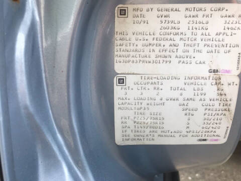 1992 Oldsmobile Custom Cruiser