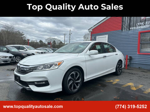 2016 Honda Accord for sale at Top Quality Auto Sales in Westport MA