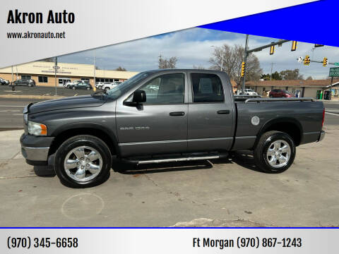 2003 Dodge Ram 1500 for sale at Akron Auto - Fort Morgan in Fort Morgan CO