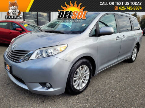2013 Toyota Sienna for sale at Del Sol Auto Sales in Everett WA