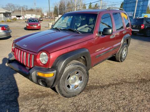 2002 Jeep Liberty for sale at MEDINA WHOLESALE LLC in Wadsworth OH