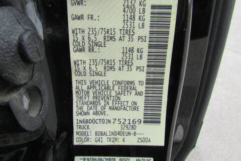 2018 Nissan Frontier S