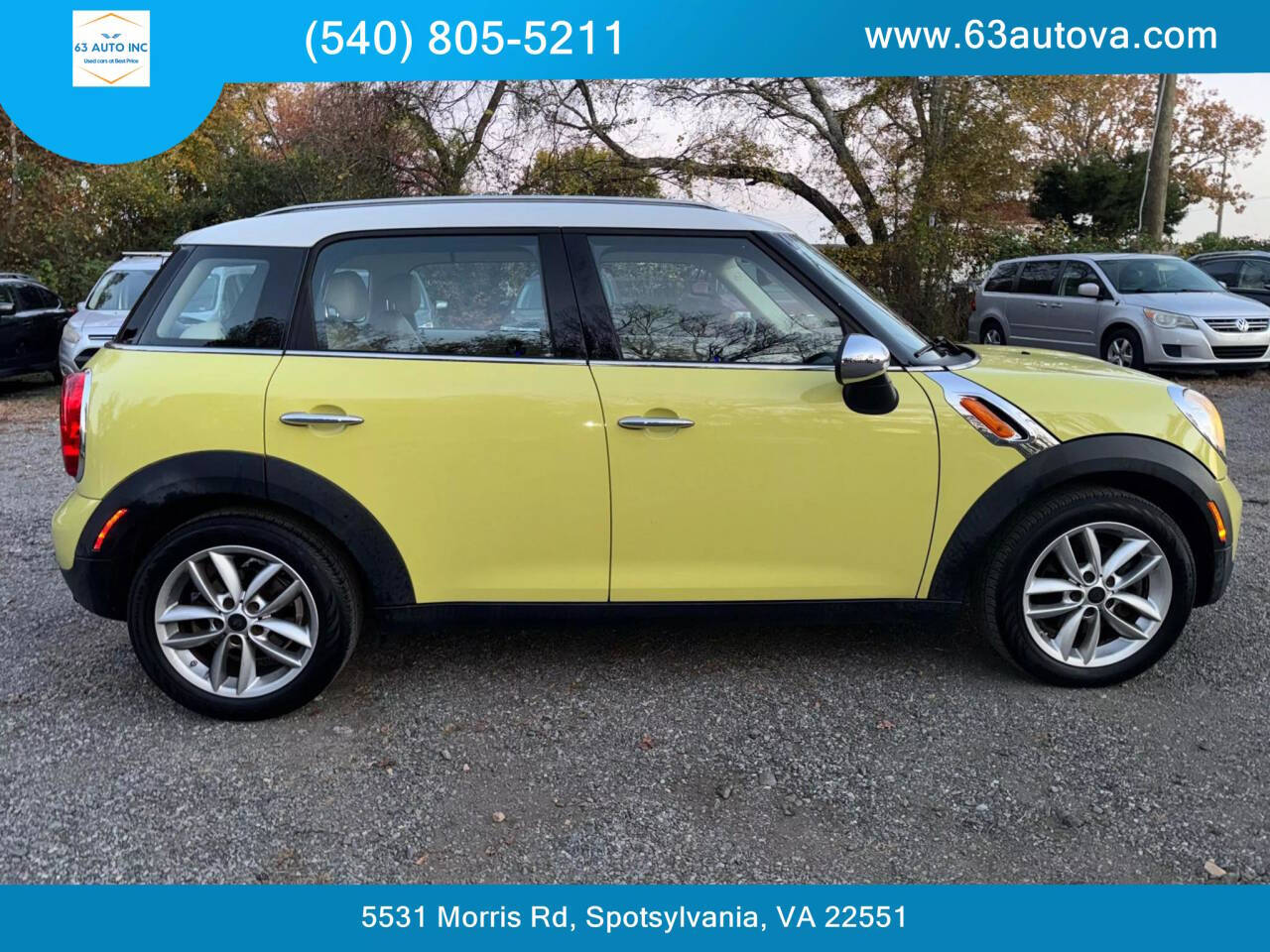 2011 MINI Cooper Countryman for sale at 63 Auto Inc in Spotsylvania, VA