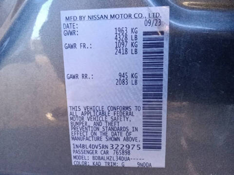 2024 Nissan Altima 2.5 SV