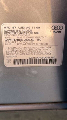 2010 Audi Q5 3.2 quattro Premium Plus