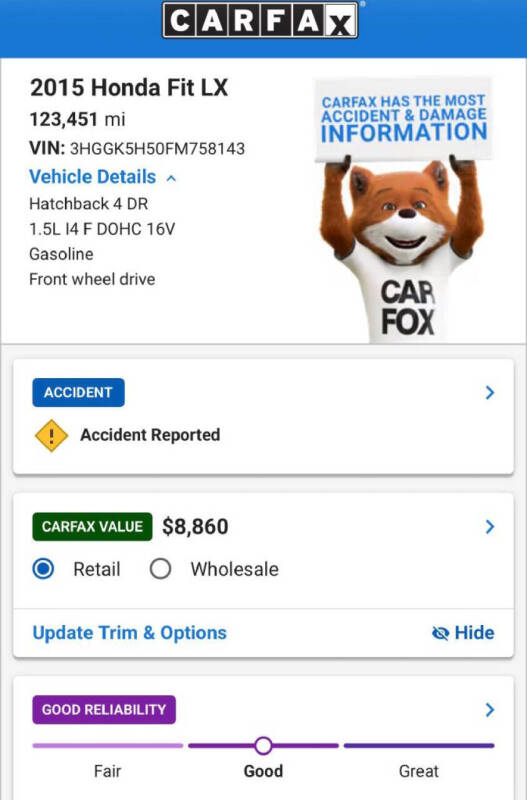 2015 Honda Fit LX