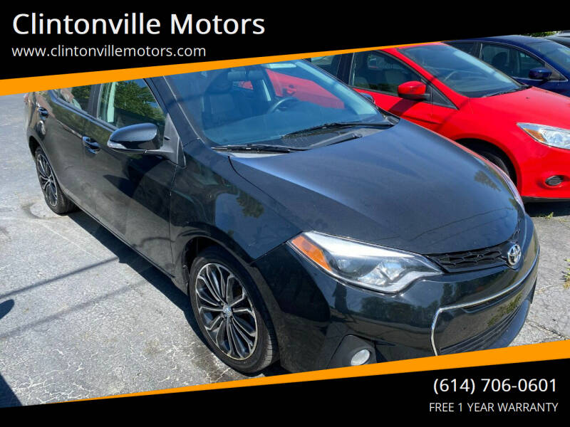 2016 Toyota Corolla for sale at Clintonville Motors in Columbus OH