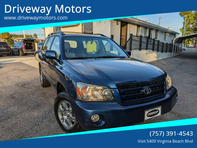 2005 Toyota Highlander for sale at Driveway Motors in Virginia Beach VA