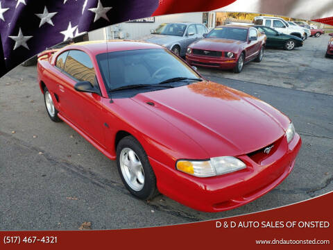 1994 Ford Mustang for sale at D & D Auto Sales Of Onsted in Onsted MI