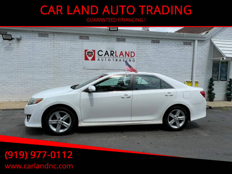 2012 Toyota Camry for sale at CAR LAND  AUTO TRADING in Raleigh NC