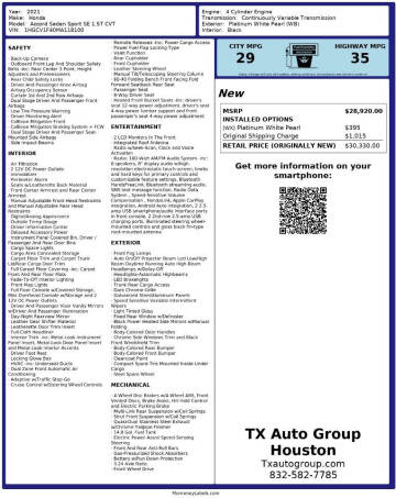 2021 Honda Accord Sport Special Edition