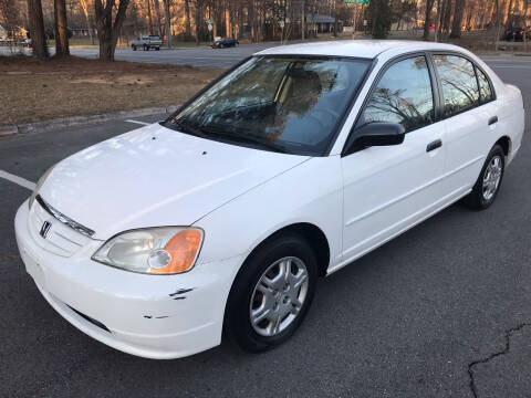 2001 Honda Civic for sale at Global Imports of Dalton LLC in Dalton GA