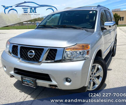 2012 Nissan Armada for sale at E and M Auto Sales in Elgin IL