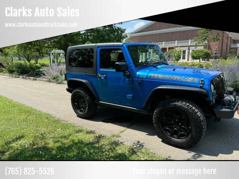 2014 Jeep Wrangler for sale at Clarks Auto Sales in Connersville IN