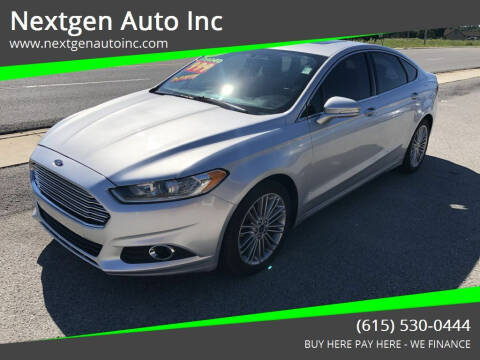2014 Ford Fusion for sale at Nextgen Auto Inc in Smithville TN