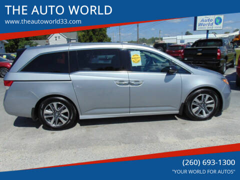 2016 Honda Odyssey for sale at THE AUTO WORLD in Churubusco IN